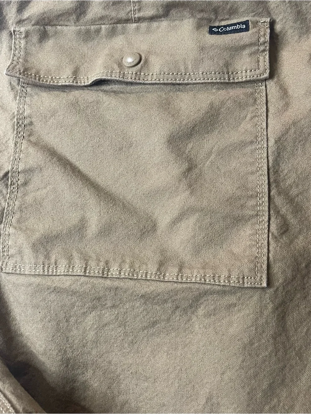 Columbia Men’s 52W 7L Cargo Shorts Tan Khaki Utility Outdoor